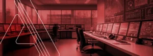 Foto da torre de controle logística
