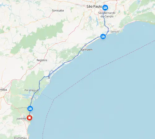 Monitoramento em tempo real da frota na Plataforma Creare